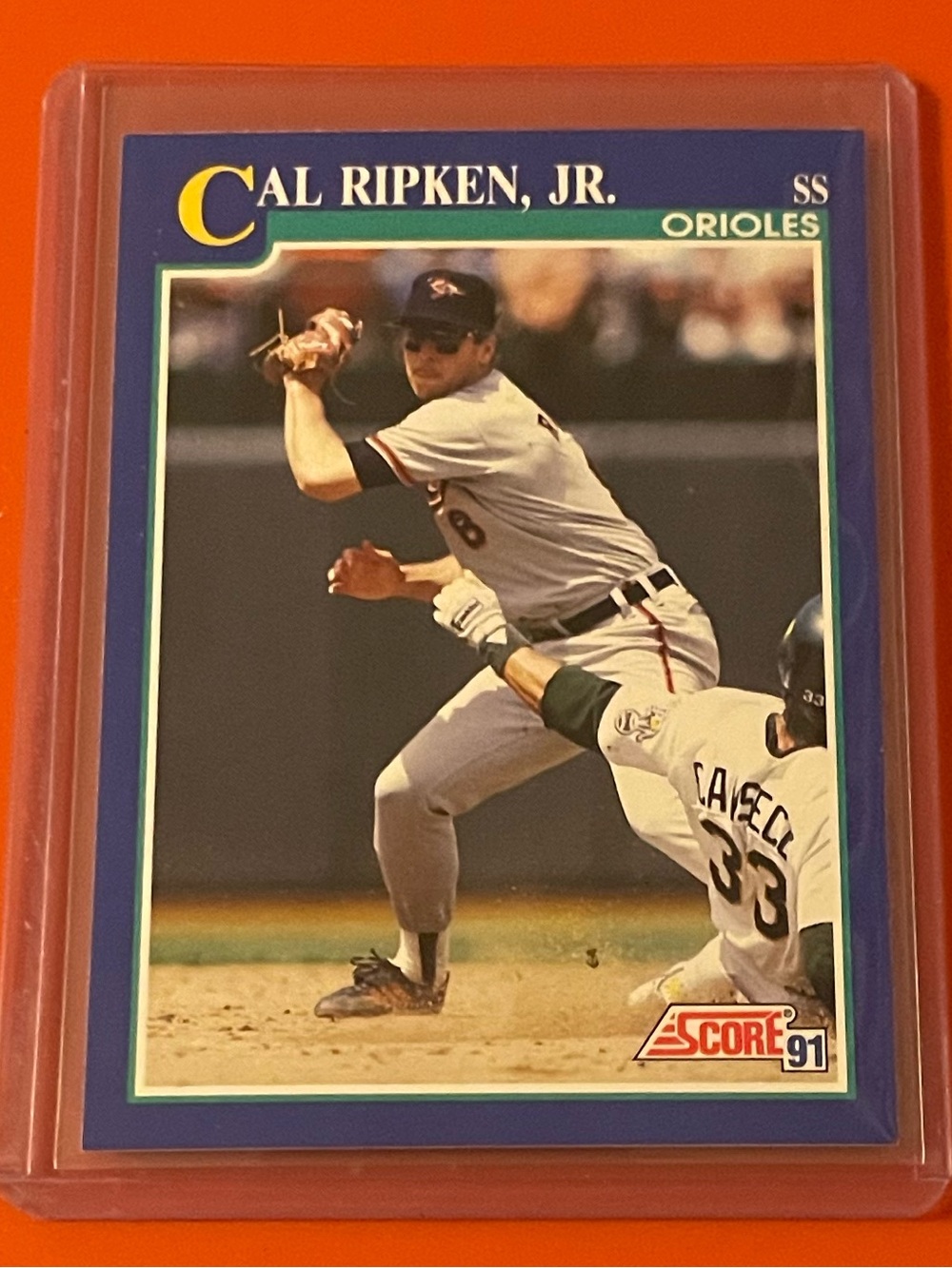 Cal Ripken Jr. #95 1991 Score Baseball Trading Card